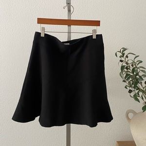 Black flowy shorts skirt